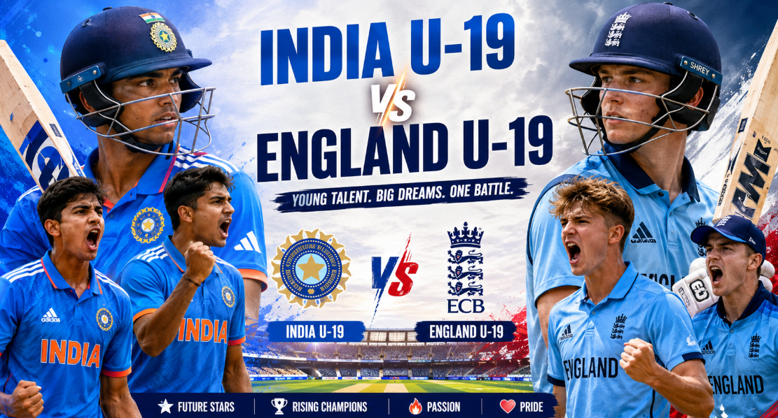 India National Under-19 Cricket Team Vs England Under-19 Cricket Team Match Scorecard