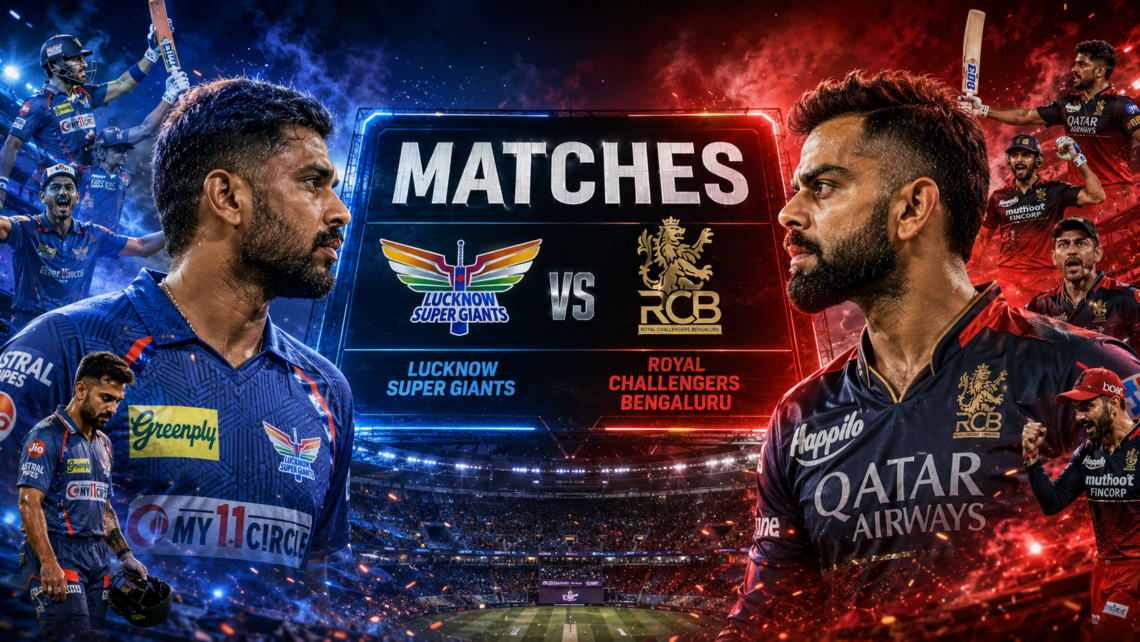 Lucknow Super Giants Vs Royal Challengers Bengaluru Matches
