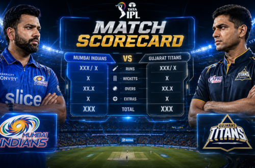 Mumbai Indians Vs Gujarat Titans Match Scorecard